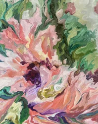 Abstrait floral éclatant
