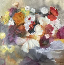 Abstrait floral éclatant
