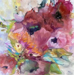 Une composition florale éclatante
