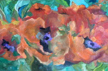 Des coquelicots d