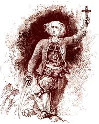 Un prêtre chouan. Insurrection royaliste en Bretagne. Fin du XIXe siècle