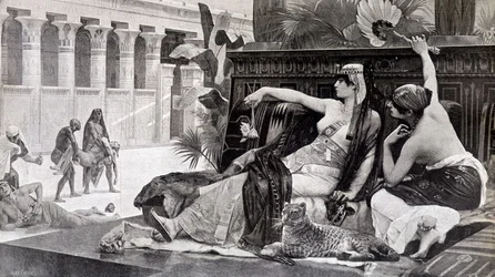 Cléopâtre essayant des poisons sur ses sujets