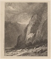 Falaises dans une tempête