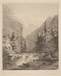 Cascade de montagne