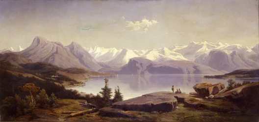 Paysage suisse avec lac