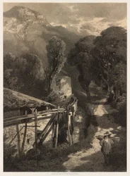 La route du Simplon, Meillerie, France