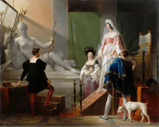 Diane de Poitiers visitant Jean Goujon
