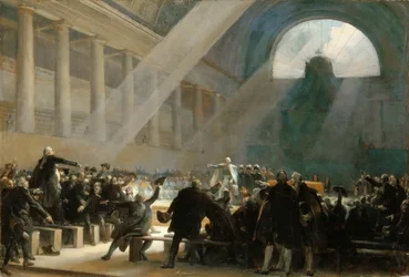 Mirabeau répondant à Dreux-Brézé lors de la séance de l