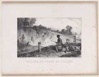 Chasse à un furet avec des blancs, de la série Scènes de chasse, 1829