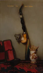 Nature morte avec pipe et allumettes et Nature morte avec hareng, pain et fromage