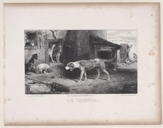 Le Chenil, de la série Scènes de chasse, 1829