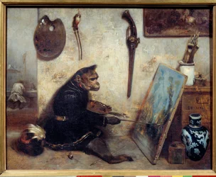 Le singe peintre