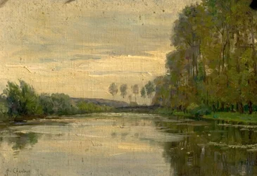 Scène de rivière, la Basse-Loire, France