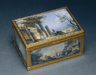 Boîte rectangulaire, vers 1840-50