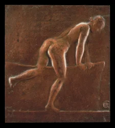 Baigneur, vers 1890