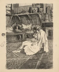 La Séance de modèle, vers 1895
