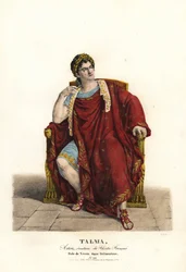 François Joseph Talma en Néron dans Britannicus de Jean Racine, Théâtre Français
