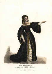 Mademoiselle Suzanne Brocard en Alicia dans Jane Shore (Richard III et Jeanne Shore) par Nepomucène Lemercier, Théâtre Français