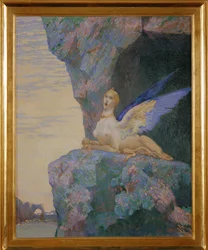 Le désespoir de la Chimère (peinture sur toile)