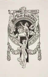 Ex-libris de Joan Subirachs