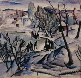 Hiver. Étang gelé, 1923-1924