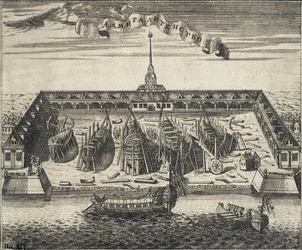 Vue du chantier naval de l