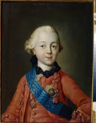 Portrait du grand duc Pavel Petrovitch Romanov enfant