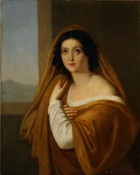 Portrait de la princesse Yevdokia Avdotya Ivanovna Golitsyna, née Izmaylova 1794-1890, années 1810