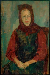 Fille de paysan avec coiffe