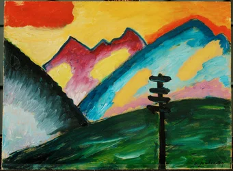 Einsamkeit - solitude (huile sur carton)