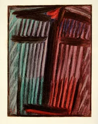 Grosse Meditation - Grande Méditation (Huile sur papier sur carton)