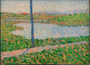Paysage avec lac