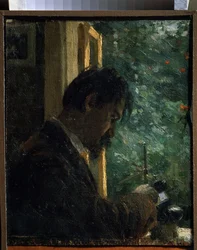 Le graveur Vasiliy Mate au travail