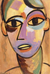 Tête Mystique: Jeune Homme I, c.1917