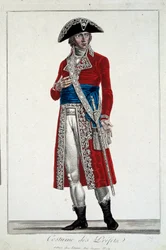 Un Préfet en Costume Rouge Gravure par Alexis Chataignier (1772-1817)
