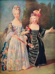 Mademoiselle De Bethisy et son frère, vers 1715