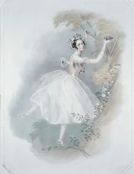 Marie Taglioni, la plus célèbre des ballerines ... (impression couleur)