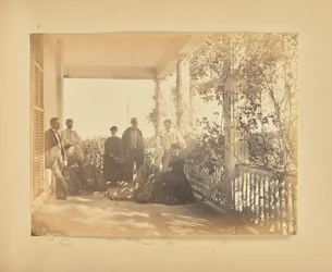[Group portrait on porch]