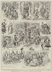 Théâtre en plein air, Comme il vous plaira, à Coombe House, Kingston-on-Thames