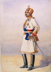 Hon Colonel H.H. Maharaja Sir Ganja Singh, Bahadur de Bikaner, illustration pour 
