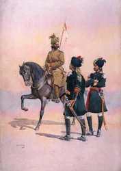 Soldat des 37e Lanciers (Baluch Horse) Baluch, le 36e Jacob
