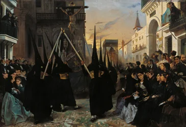 Une procession le long de la Calle Génova