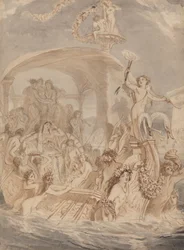 Cléopâtre sur le Cydnus pour rencontrer Antoine