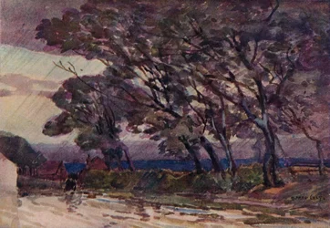 Une soirée orageuse, c1890