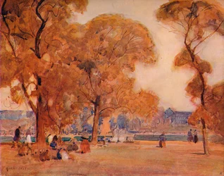 Dans le parc, vers 1864-1906