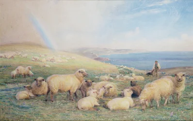 Sur la colline au printemps, Amberley, 1888