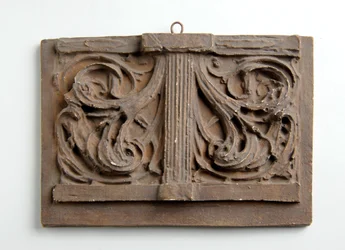 Maquette pour le double panneau de feuillage pour la couronne sur la figure de la Charité sur le mémorial d