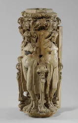 Une des 9 maquettes pour la cheminée Sam Wilson, c.1908-14 (plâtre et gomme-laque)