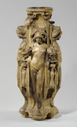 Une des 9 maquettes pour la cheminée de Sam Wilson, vers 1908-14 (plâtre et gomme-laque)