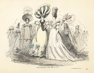 Costumes de la Restauration Bourbon